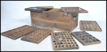 A large collection of 20th century lead printers b