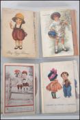 Children. Postcard collection of 250 in album. Art