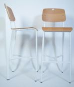 A pair of contemporary mid century style Industria