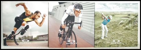 A group of three advertising canvas prints for Oak