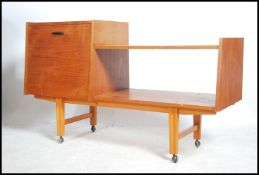 A retro 20th century teak record / entertainment c