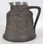 An early Macintyre bell-shaped jug with hallmarked