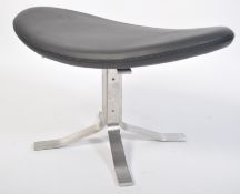 After Poul Volther. A stunning black leather and p