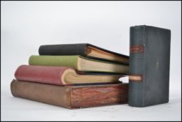 2 vintage Industrial files in the form of large ledgers / books together with 3 other unused