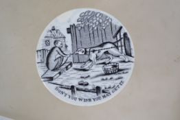 A 19th century Staffordshire rare internal damper