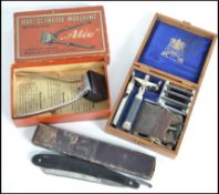 A vintage cased Wilkinson Sword seven day safety r