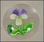 A stunning small 19th Victorian paperweight with s