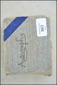 A good pre war Cricket Autograph book containing several a