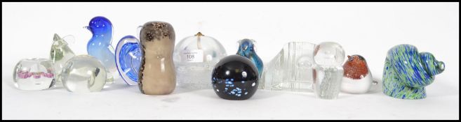 A collection of 20th century paperweights to inclu