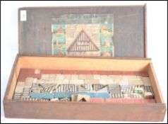 An early 20th century vintage Lott's Bricks Set -