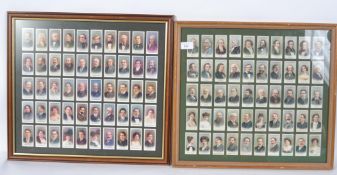 A pair of framed and glazed Wills Cigarette cards