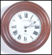 A 19th century French Bulls eye wooden cased wall