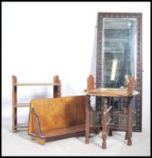 A collection of furniture to include a Chinese bra