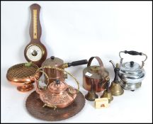A good collection of vintage brass-ware to include