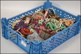 A collection of vintage and contemporary costume j