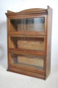 A good Victorian oak lawyers bookcase stacking cab