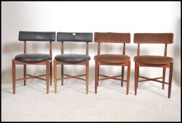 A harlequin set of 4 1970's Kofod Larsen for G-Pla