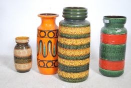 A collection of West German ceramics to include a