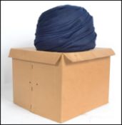 A ladies vintage 1950's hat - flapper style in blu