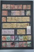 A stock book full of stamps from Queen Victoria to