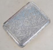 A Siam silver cigarette case, circa 20th century b