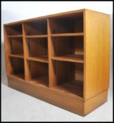 A large vintage 20th century wooden school open bo