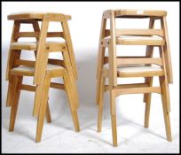 A set of 6 1960's stools in the manner of Robin da