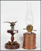 An unusual scratch built cigar holder surmounted w