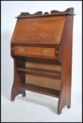 A 19th century Arts & Crafts oak students bureau.