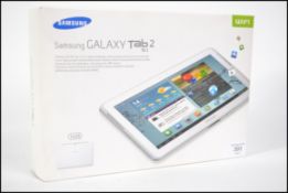 A Samsung Galaxy Tab 2 mobile tablet complete in o