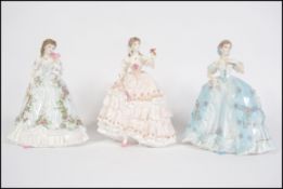 A collection of 3 Royal Worcester figurines to inc