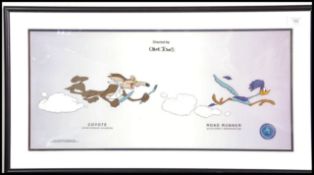 A framed limited edition Warner Brothers collector