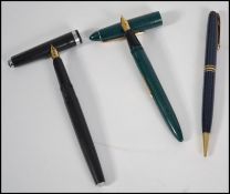 Two vintage 20th century gold nib ( 18k and 14k )