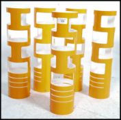 A collection of 5 Habitat retro style lamp shades