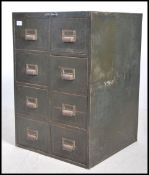 A retro mid century Industrial metal stationary ca