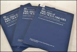 Silde Atlas Of Infectious Diseases by Harold P Lambert and W Edmund Farrah, three volumes, each with