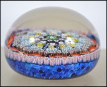 A Crieff Perthshire millefiori paperweight  being dated complete with the paper label to