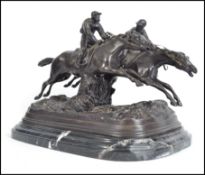 Believed E. Loiscau, a 20th century large bronze f