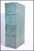 A vintage retro 20th century four drawer industria