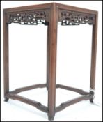 A 19th century Chinese Rosewood miniature table ha