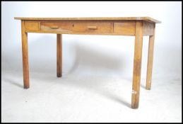 A mid century retro believed Air Ministry oak desk