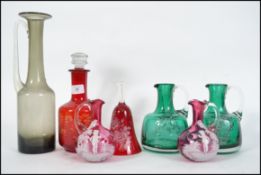 A good collection of 19th and 20th century glass w