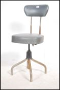A mid century Industrial office swivel chair raise