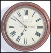 A Victorian mahogany cased large circular station