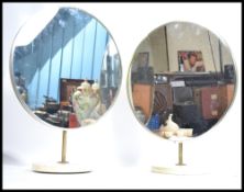 A pair of retro mirrors.