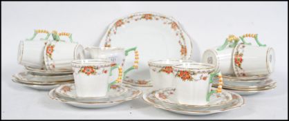 A Royal Stafford chintz pattern porcelain tea serv