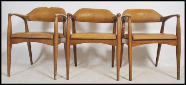 A 1950's set of 3 mid century Ben Chairs / Benchai