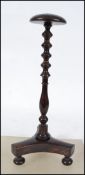 A 19th century desk top mahogany hat stand