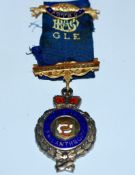 A hallmarked silver Masonic medal for Loyalty Lodg
