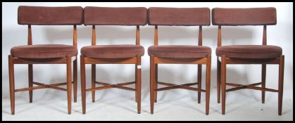 A set of 4 retro 1970's teak wood G-Plan dining ch